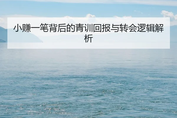 小赚一笔背后的青训回报与转会逻辑解析